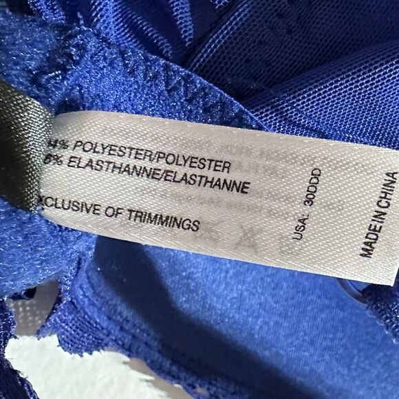 ADORE ME Size 30DDD Blue Underwired Lace Hem Babydoll Chemise Dress Sheer NWT - Picture 10 of 10